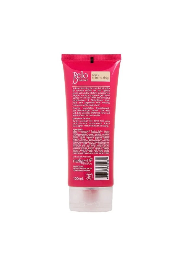 Belo Essentials pore minimizing Whitening Face Wash 100ml - Image 3